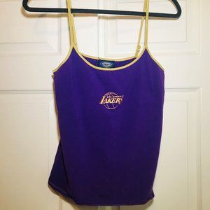 LOS ANGELES LAKERS CAMI TOP WITH BUILT IN BRA